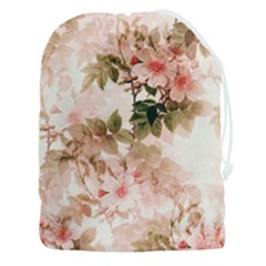 Flower Plant Vintage Retro Drawstring Pouch (3xl) by Ravend