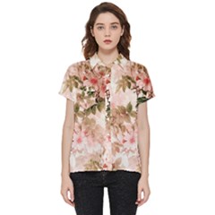 Flower Plant Vintage Retro Short Sleeve Pocket Shirt by Ravend