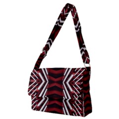 Abstract Pattern Full Print Messenger Bag (m)