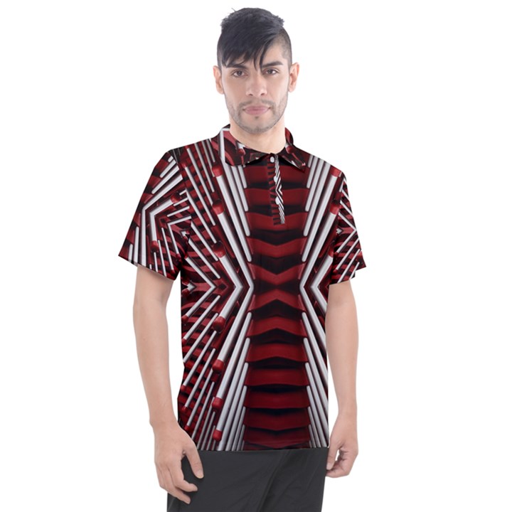 Abstract Pattern Men s Polo Tee