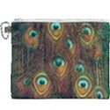 Peacock Feathers Canvas Cosmetic Bag (XXXL) View1