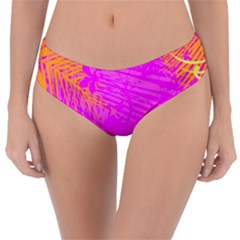 Spring Tropical Floral Palm Bird Reversible Classic Bikini Bottoms by Ravend