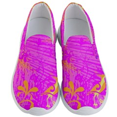 Spring Tropical Floral Palm Bird Men s Lightweight Slip Ons by Ravend