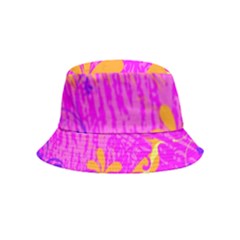 Spring Tropical Floral Palm Bird Bucket Hat (kids) by Ravend