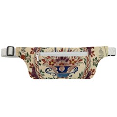 Vintage Antique Plate China Active Waist Bag