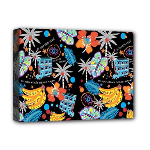 Design Print Pattern Colorful Deluxe Canvas 16  X 12  (stretched)  by Ravend