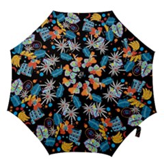 Design Print Pattern Colorful Hook Handle Umbrellas (large) by Ravend