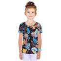 Design Print Pattern Colorful Kids  One Piece Tee View1