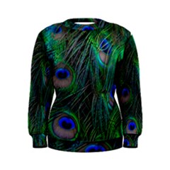 Beautiful Peacock Feathers Women s Sweatshirt by Ravend