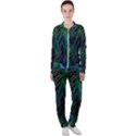 Beautiful Peacock Feathers Casual Jacket and Pants Set View1