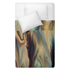 Abstract Painting In Colored Paints Duvet Cover Double Side (single Size) by Ravend