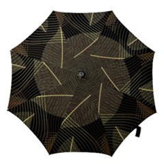 Leaves Nature Art Design Pattern Hook Handle Umbrellas (small) by Ravend