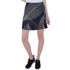 Leaves Nature Art Design Pattern Tennis Skirt by Ravend