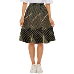 Leaves Nature Art Design Pattern Classic Short Skirt by Ravend