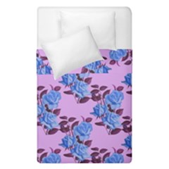 Roses Flowers Background Leaves Duvet Cover Double Side (single Size) by Ravend