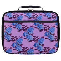 Roses Flowers Background Leaves Full Print Lunch Bag