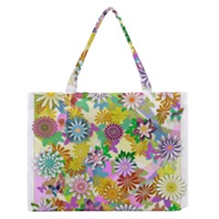 Illustration-pattern-abstract Zipper Medium Tote Bag by Pakrebo