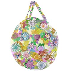 Illustration-pattern-abstract Giant Round Zipper Tote by Pakrebo