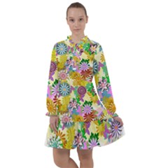 Illustration-pattern-abstract All Frills Chiffon Dress by Pakrebo