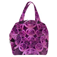 Fractal-math-geometry-visualization Pink Boxy Hand Bag by Pakrebo