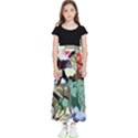 Zoo-animals-peacock-lion-hippo Kids  Flared Maxi Skirt View1