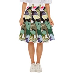 Zoo-animals-peacock-lion-hippo Classic Short Skirt by Pakrebo