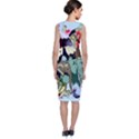 Zoo-animals-peacock-lion-hippo- Sleeveless Velvet Midi Dress View2