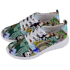 Zoo-animals-peacock-lion-hippo- Men s Lightweight Sports Shoes by Pakrebo