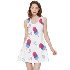 Ice Cream Popsicles Wallpaper Inside Out Reversible Sleeveless Dress by Ravend