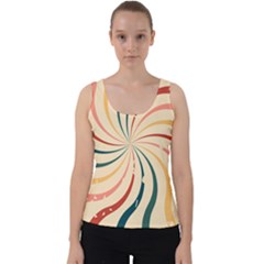 Swirl Star Pattern Texture Old Velvet Tank Top by Ravend