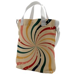 Swirl Star Pattern Texture Old Canvas Messenger Bag