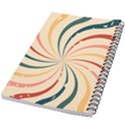 Swirl Star Pattern Texture Old 5.5  x 8.5  Notebook View2