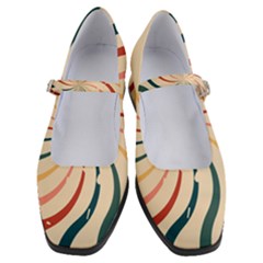 Swirl Star Pattern Texture Old Women s Mary Jane Shoes by Ravend