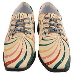 Swirl Star Pattern Texture Old Women Heeled Oxford Shoes by Ravend