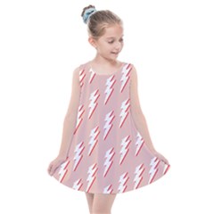 Thunder Flash Abstract Texture Art Kids  Summer Dress