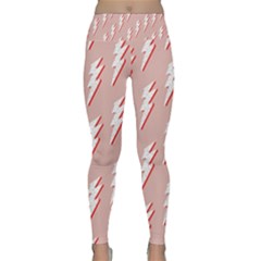 Thunder Flash Abstract Texture Art Lightweight Velour Classic Yoga Leggings