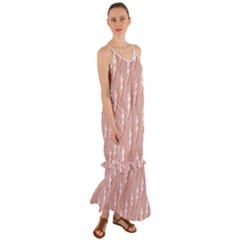 Thunder Flash Abstract Texture Art Cami Maxi Ruffle Chiffon Dress