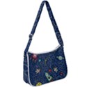 Illustration Cat Space Astronaut Rocket Maze Zip Up Shoulder Bag View1