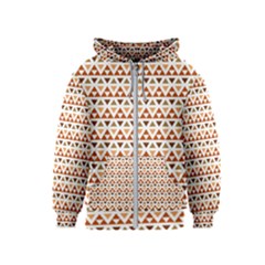 Geometric Tribal Pattern Design Kids  Zipper Hoodie by Ravend