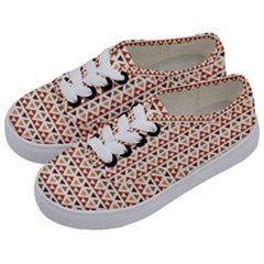 Geometric Tribal Pattern Design Kids  Classic Low Top Sneakers by Ravend