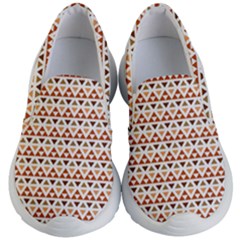 Geometric Tribal Pattern Design Kids Lightweight Slip Ons by Ravend