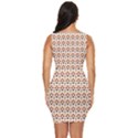 Geometric Tribal Pattern Design Draped Bodycon Dress View4