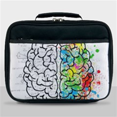 Illustration Brain Mind Psychology Idea Drawing Lunch Bag by Ravend