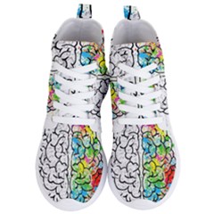 Illustration Brain Mind Psychology Idea Drawing Women s Lightweight High Top Sneakers by Ravend