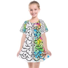 Illustration Brain Mind Psychology Idea Drawing Kids  Smock Dress by Ravend