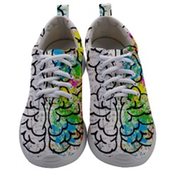 Illustration Brain Mind Psychology Idea Drawing Mens Athletic Shoes by Ravend