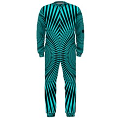 Illusion Geometric Background Onepiece Jumpsuit (men) by Ravend