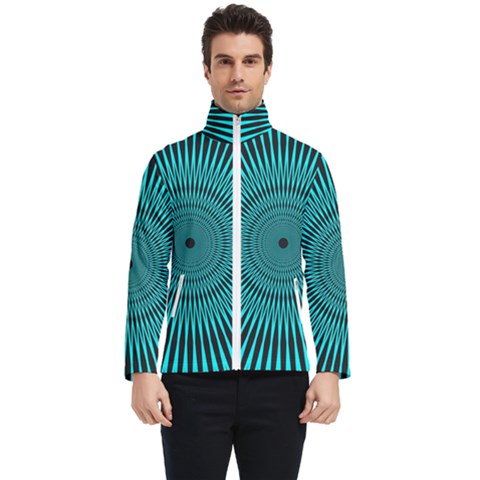 Illusion Geometric Background Men s Bomber Jacket by Ravend