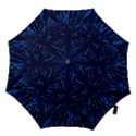 Particle Art Background Blue Hook Handle Umbrellas (Medium) View1