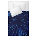 Particle Art Background Blue Duvet Cover Double Side (Single Size) View2